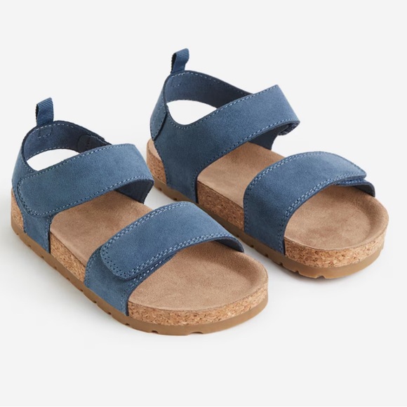 Blue Ankle Strap Sandals NWOT - Picture 1 of 4